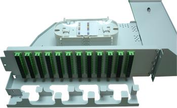 19" výklopná optická vana ODF-FARW3U120-C, 120x SC Simplex