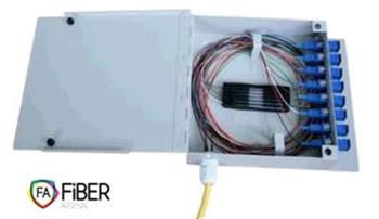 Box pro zakončení optických vláken pro 12 vláken, kovový