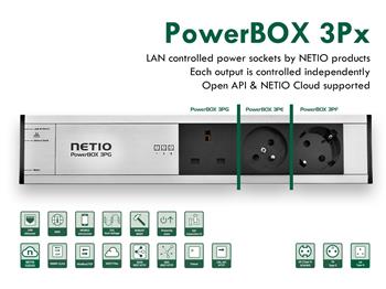 Chytré zásuvky NETIO PowerBOX 3PE