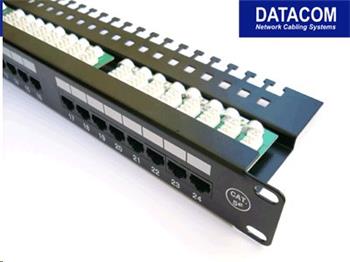 DATACOM Patchpanel 19", UTP, osazený, 48 x RJ45, Cat.5e, LSA, 2U