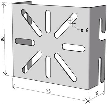 Držák DZM 1 (DZ 1) GZ pro žlab MERKUR 2