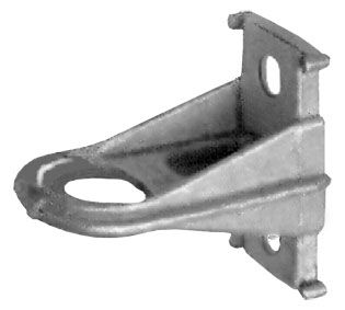 Držák kotvy na sloup, s okem, kovový, délka 110 mm