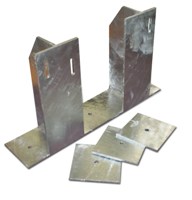 Držák příhradového stožáru 365x365x365 spodní část - žár