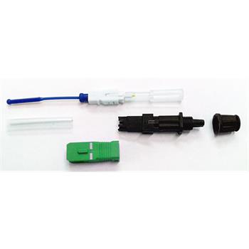 INNO Splice-On konektor SC-SM-APC-30, OS1 9/125 SM, kompletní včetně ochrany sváru, útlum do 0,2dB