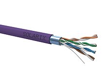 Instalační kabel Solarix CAT5E FTP,fialová