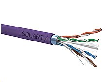 Instalační kabel Solarix CAT6 FTP LSOH, fialová
