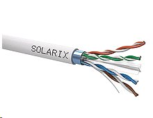 Instalační kabel Solarix CAT6 FTP PVC, šedá