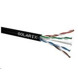 Instalační kabel Solarix CAT6 UTP PE, venkovní, černá