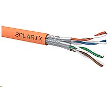 Instalační kabel Solarix CAT7A SSTP LSOHFR, oranžová