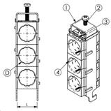 Kabelová příchytka trojitá FIMO sRF E 3x LCF 14 (3x10-11mm)