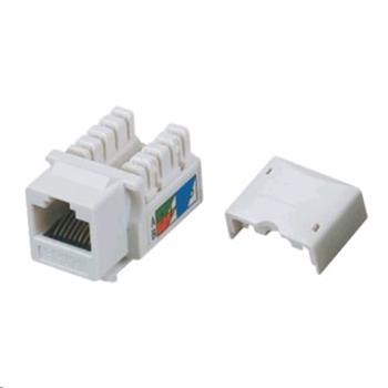 Keystone RJ45 UTP CAT5E (DUAL) MINI bílý