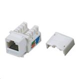 Keystone RJ45 UTP CAT5E (DUAL) MINI bílý