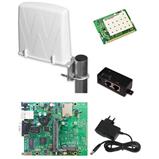Kompletní venkovní jednotka s ant. 19dBi 5 GHz, Mikrotik RB-411, MiniPCI