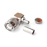 Konektor TNC male 6 mm, úhlový, pájecí/krimpovací (pro RG-58)