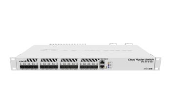 MikroTik Cloud Router Switch CRS317-1G-16S+RM, 800 MHz CPU, 1 GB, 1x GLAN, 16x SFP+cage, ROS L5, Dual PSU,1U Rackmount