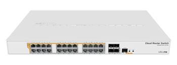 Mikrotik CRS328-24P-4S+RM, switch 24 Gb portů + 4 SFP+ 10 Gb