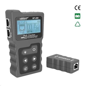 NOYAFA NF-488, tester ethernetových kabelů a PoE napájení