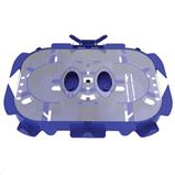 Optická kazeta pro 24 svárů, transparentní víko, stohovatelná