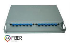 Optická vana, 19", 12x SC Simplex, fixní