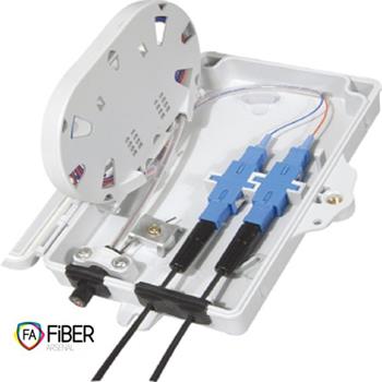 Optická zásuvka, 2x SC, 4x LC