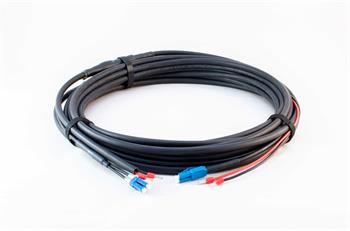 Optický kabel hybridní Fiber Arsenal, 2vl, 2x LC, SM, Cu 2x1,5mm, Outdoor