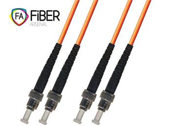 Optický patchcord 50/125, ST/PC-ST/PC , MM, duplex, 5m
