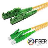 Optický patchcord, 9/125, E2000/APC-LC/APC, SM, duplex, 2m