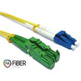 Optický patchcord, 9/125,E2000/APC-LC/PC, SM, duplex, 2m