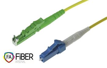 Optický patchcord, 9/125,E2000/APC-LC/PC, SM, simplex, 10m