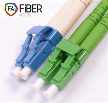 Optický patchcord, 9/125,LC/APC-LC/PC, SM, duplex, 3m