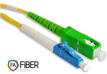 Optický patchcord, 9/125, SC/APC-LC/PC, SM, simplex, 10m