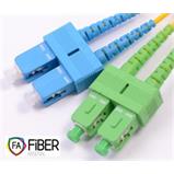 Optický patchcord, 9/125, SC/PC-SC/APC, SM, duplex, 2m