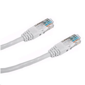 Patch cord UTP CAT5E 0.5m bílý