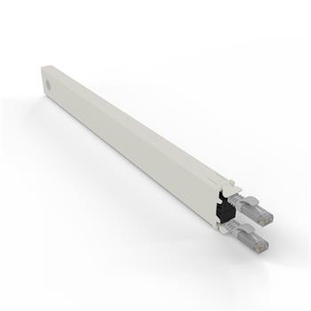 PATCHBOX.ONE Cat.6a UTP, kazeta s kabelem 0.8m, šedá, 8RU