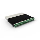 PATCHBOX.ONE Sestava Cat.6a UTP, vč. 24 kazet s kabely 0.8m, zelená, 8RU