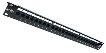 Patchpanel 19", CAT5e, STP, 24x RJ45, 1U