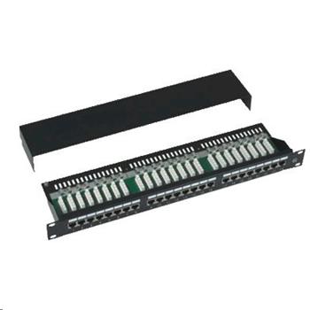 Patchpanel 19", CAT5e, STP, 24x RJ45, 1U
