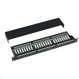 Patchpanel 19", CAT5e, STP, 24x RJ45, 1U