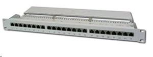 Patchpanel 19", CAT6, STP, 24x RJ45, 1U