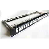 Patchpanel 19", CAT6A, STP, 24x RJ45, 1U BK / VL beznástrojový