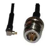 Pigtail - Redukce MMCX (Orinoco) - N-female, 400 mm