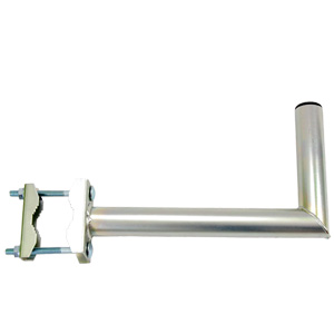 Použité: Držák antény 35cm, (na balkón 25-75mm), se třmenem 'C', trubka 42/2mm, zinek Galva