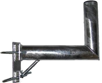 Použité: Držák antény 40/30cm s vinklem a vzpěrou, (na stožár 30-100mm), trubka 76/3mm, zinek Žár