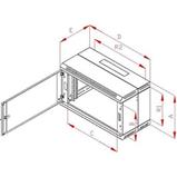 RACK Triton , 19", 4U, 600x300mm, nástěnný - RBA-04-AD2-CAX-A1