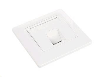Solarix Datová zásuvka CAT6a 1xRJ45 pod omítku, bílá