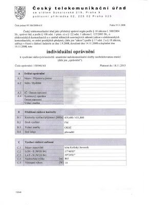Zajištění individuálního oprávnění (licence) k využívání rádiových kmitočtů u ČTÚ