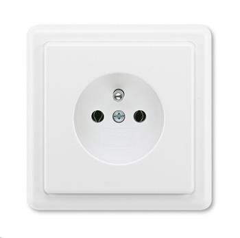 Zásuvka ABB Classic jasně bílá